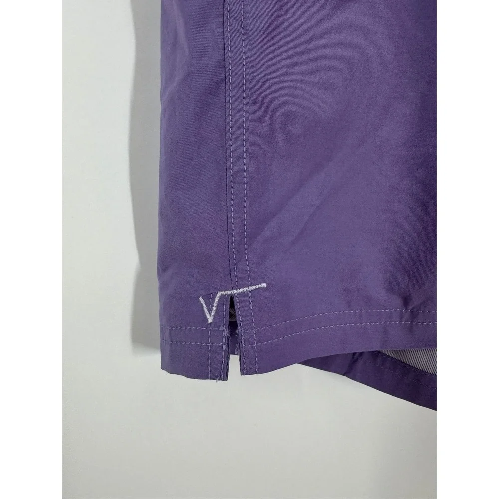 Vans Mens Primary Solid Elastic Boardshorts Purple Relaxed Fit Size Small NWT